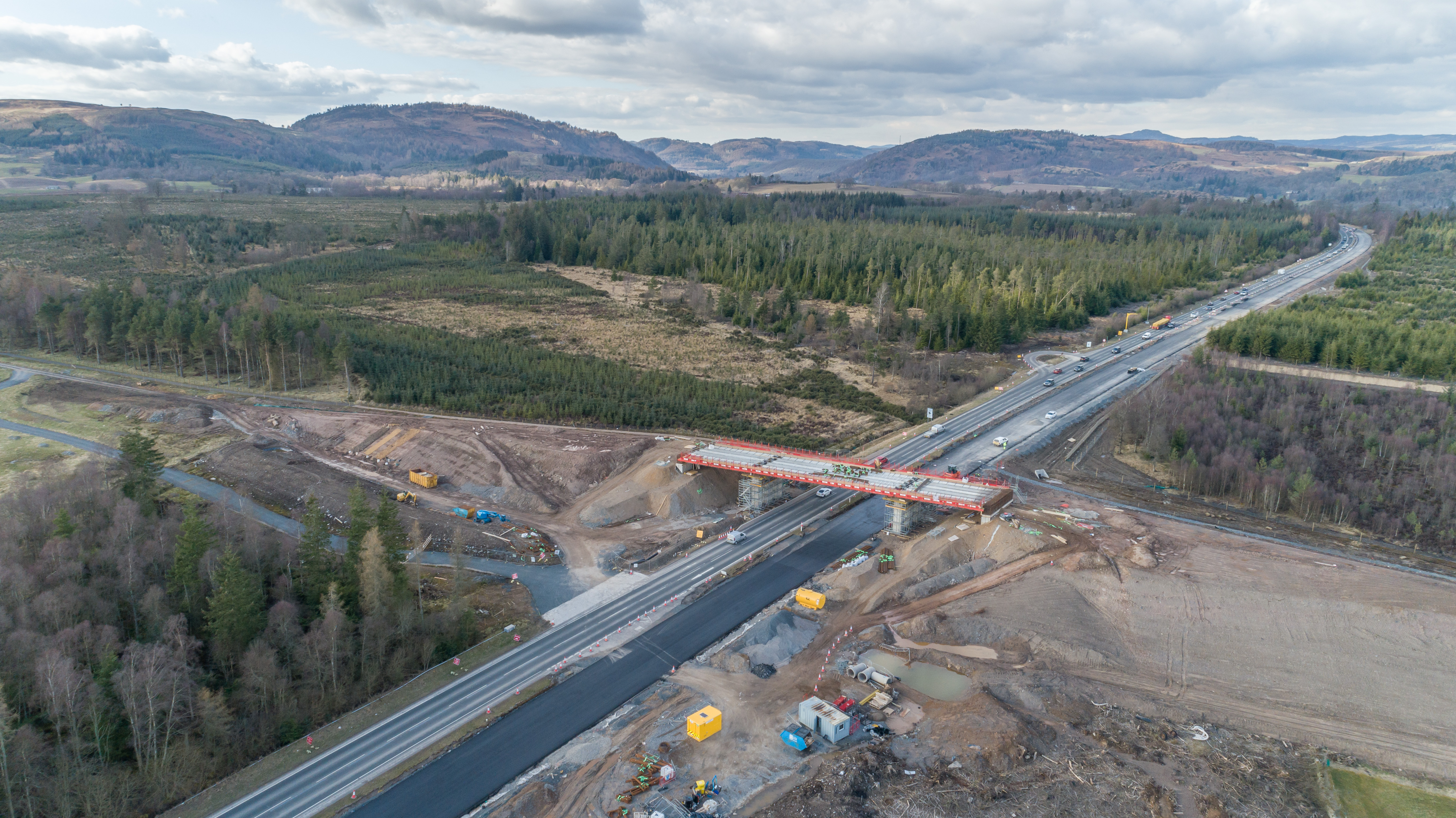 New A9 southbound carriageway