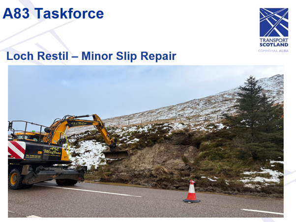 Slide 10 - Loch Restil - Minor Slip Repair