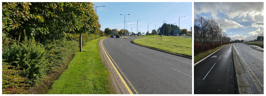 Churchill Avenue, before and after improvements