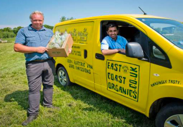 Minister for Transport and the Islands, Humza Yousaf, visiting East Coast Organics inJune 2016 (Source: Chris Watt Photography)