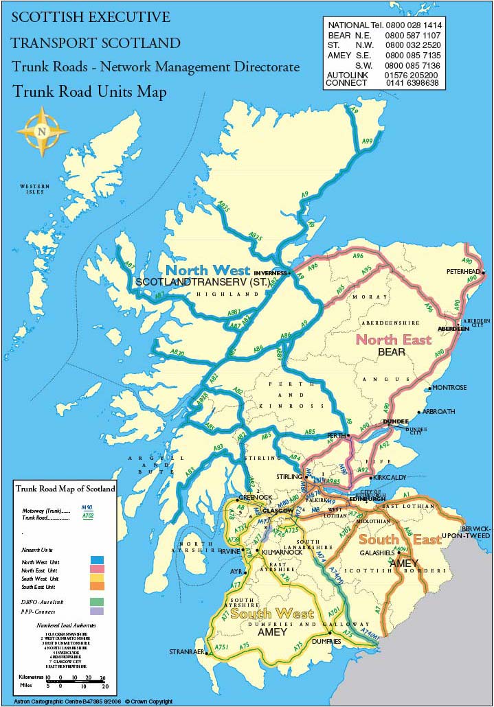 Figure 1.1 â€” Trunk road network in Scotland