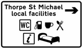 Figure 10.1 - Local facilities sign to Diagram 2308.1