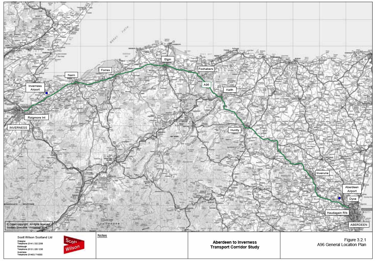 image of Figure 3.2.1 A96 General Location Plan