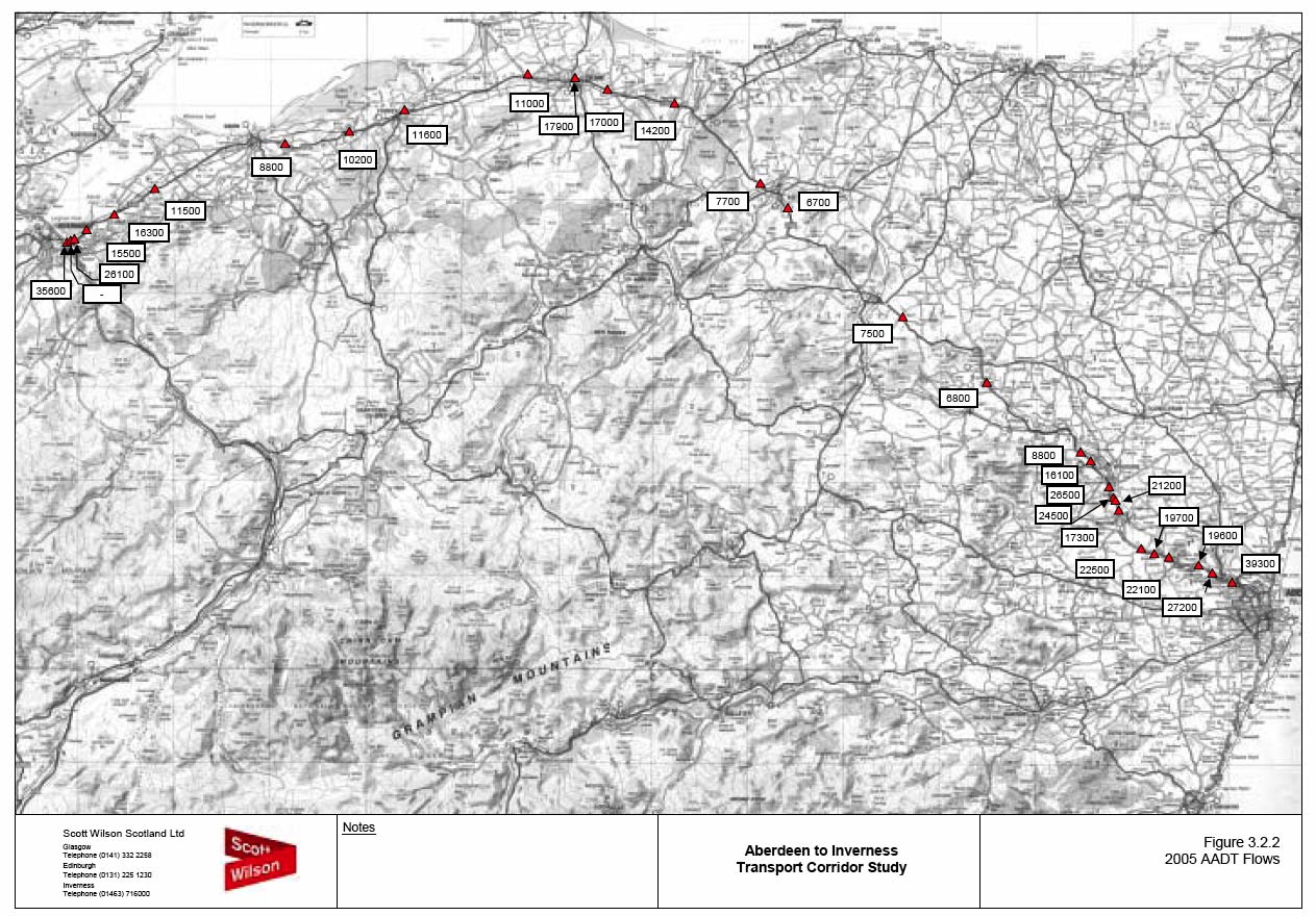 image of Figure 3.2.2 2005 AADT Flows