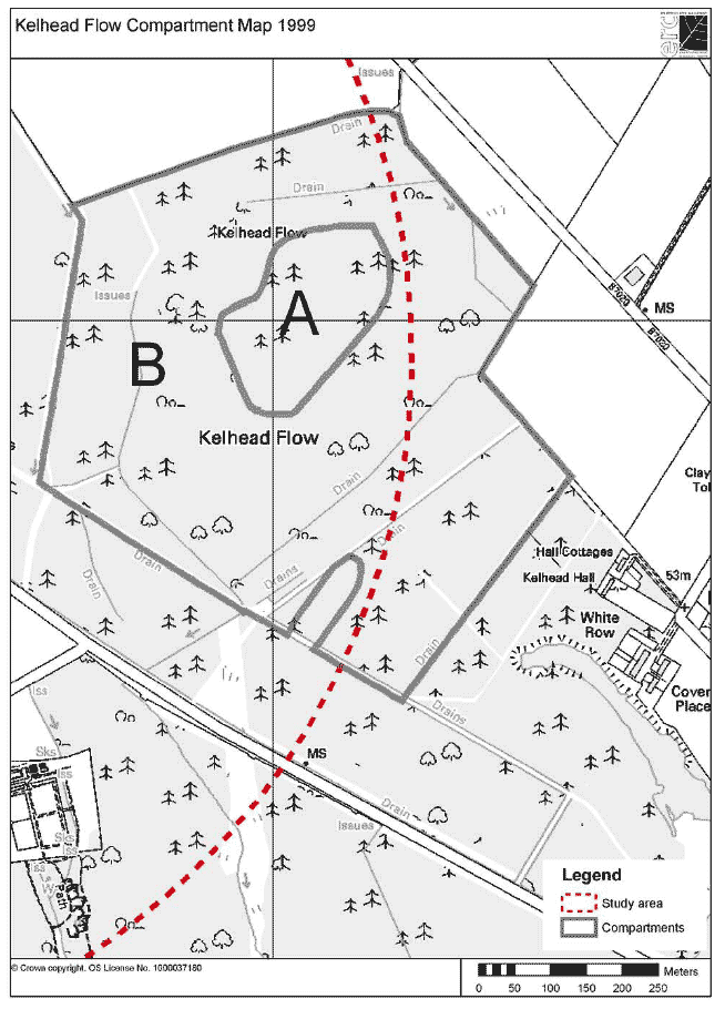Map – Kelhead Flow Compartment Map 1999