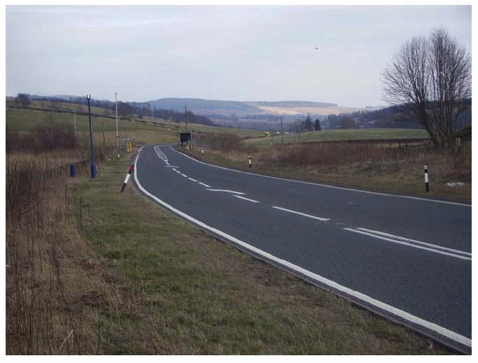 Photograph 3: Heading south from Soutra Hill to Carfraemill roundabout.