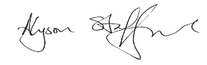 Alyson Stafford signature
