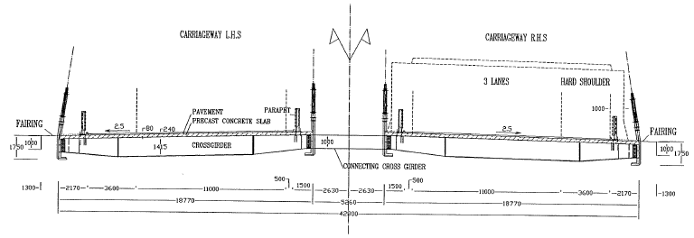 Ting Kau Bridge Cross Section