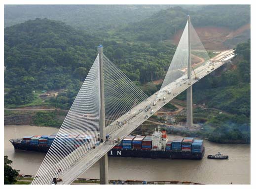 Second Panama Bridge: Mono-tower with single deck
