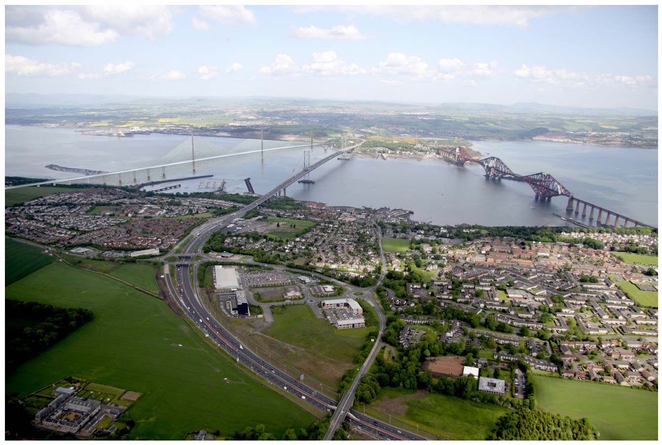 Mono-Tower viewed from above South Queensferry