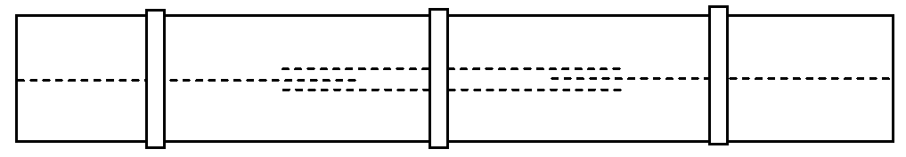 Schematic plan showing paired central cables