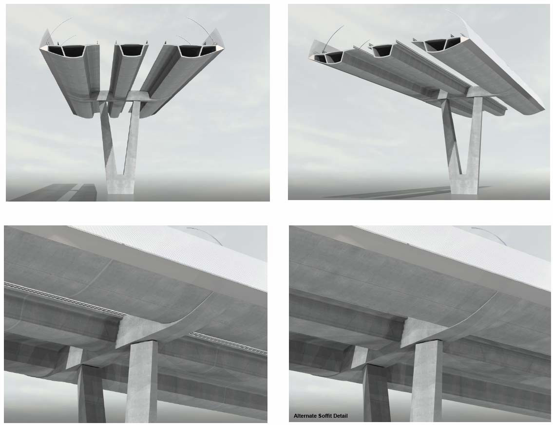 Figure C.28 Three Corridor Approach Viaducts – Concrete Option
