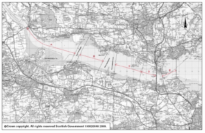 Figure 1.1: Forth Replacement Crossing Study – Replacement Crossing Corridors