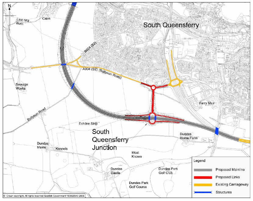 Figure 6.1 – Option under consideration South of Forth