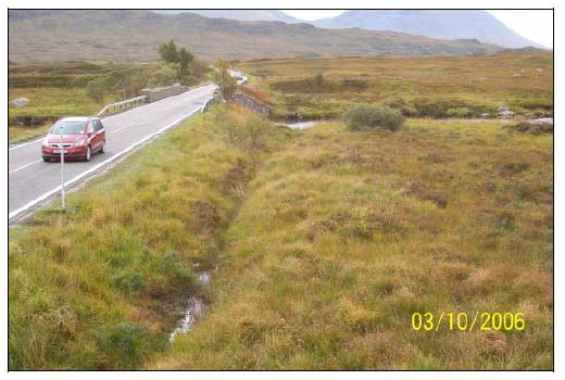 Figure 6.1 Road raised on embankment