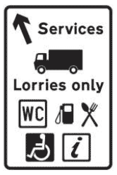 Diagram 2313.6 – lorries only