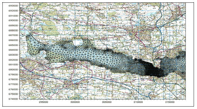 Diagram 4: Coastal Model Mesh â€“ Western Section