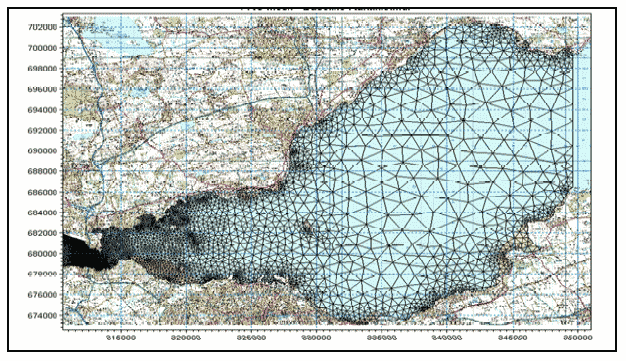Diagram 6: Coastal Model Mesh â€“ Eastern Section