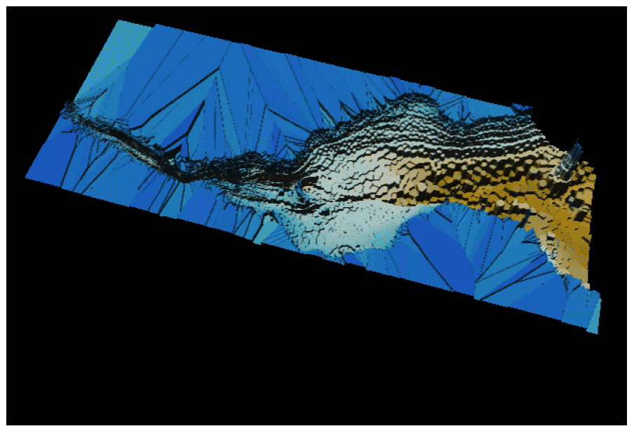 Diagram 13: Pseudo-3D Representation of the Model Terrain