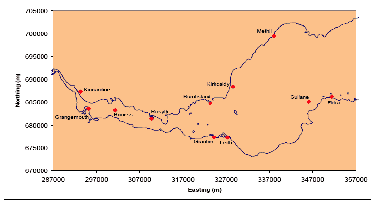 Diagram 16: Available Water Level Measurement/Prediction Points