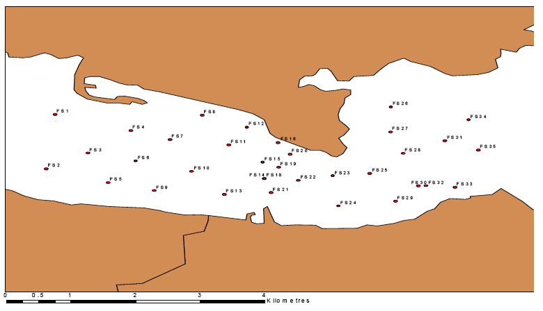 Diagram 55: Subtidal Grab Sample Locations