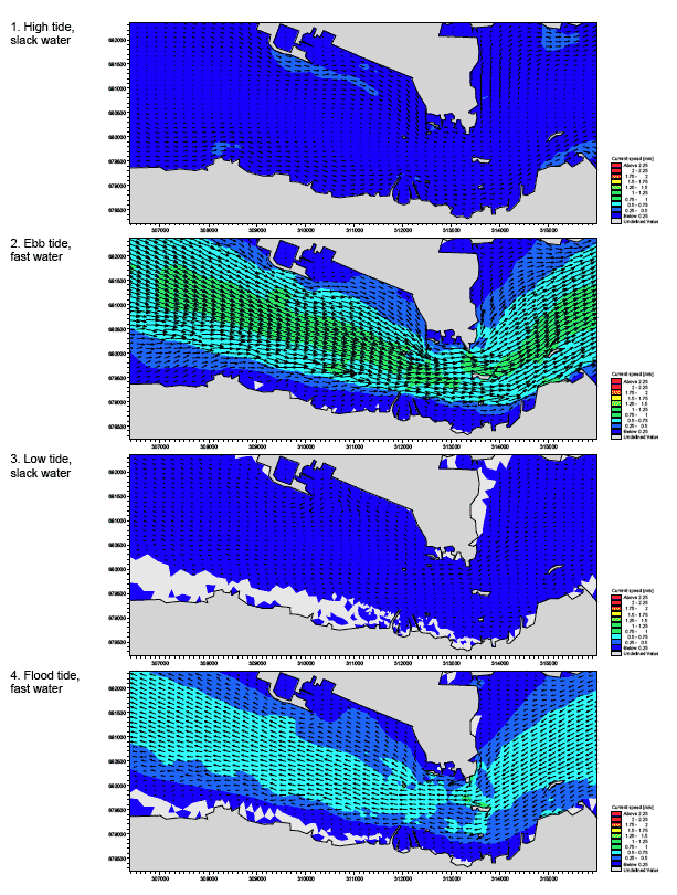 Diagram 72: Spring Tide Currents and Flow Patterns