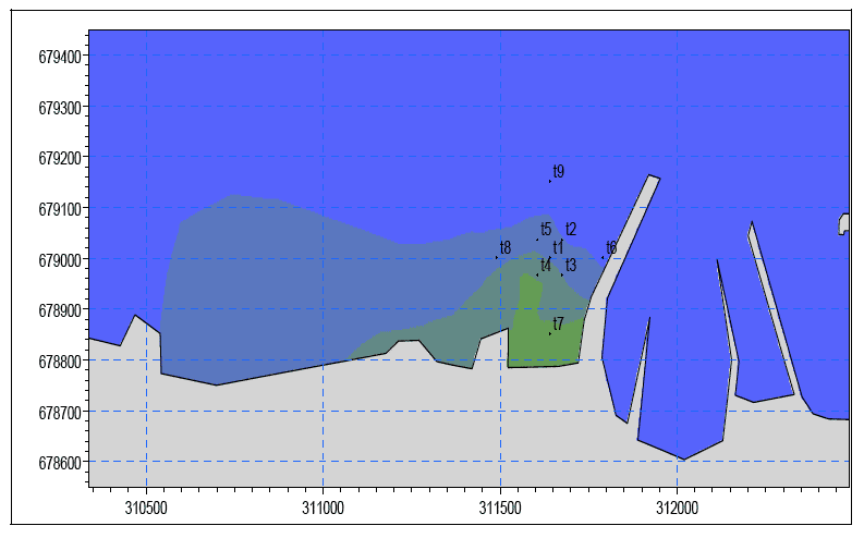 Diagram 75: Star Pattern Arrangements for Monitoring Points in Scenario S3