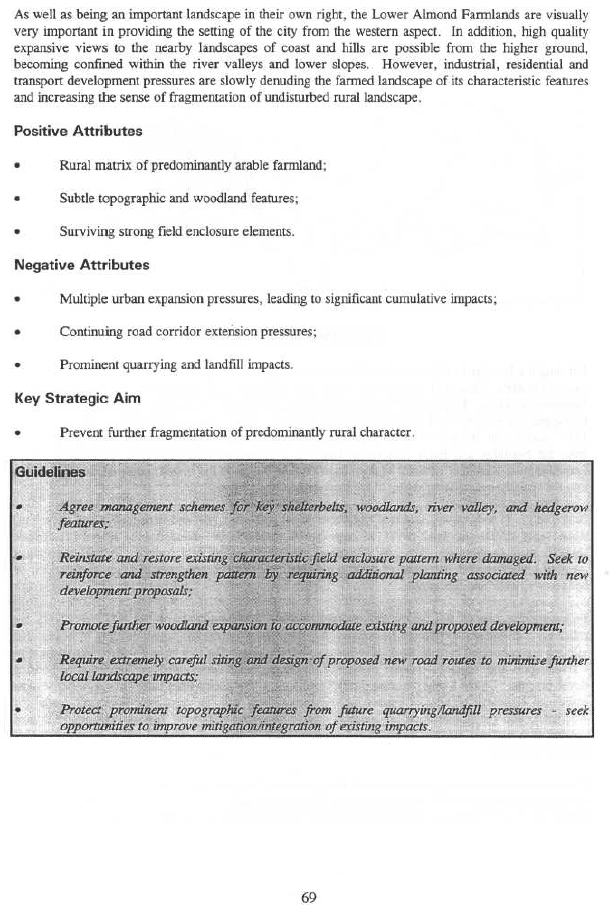 2.1 Extracts from SNH Lothians Landscape Character Assessment (LLCA)