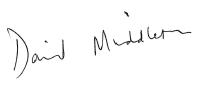 David Middleton signature