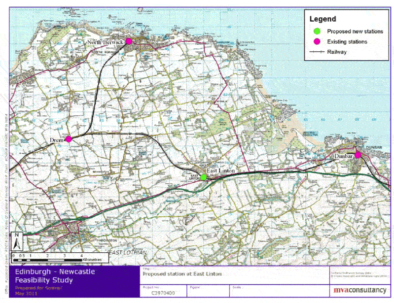 Figure 6.11 Location of East Linton