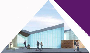 Artist's impression of Dalmarnock Station exterior