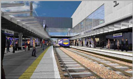 Visual of Haymarket Station as part of the Edinburgh-Glasgow Improvement Programme