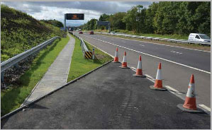 Variable Message Sign on M90 southbound