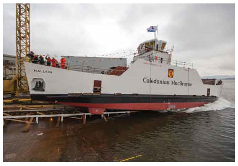 Launch of the MV Hallaig