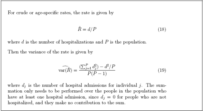 Method for calculating variance
