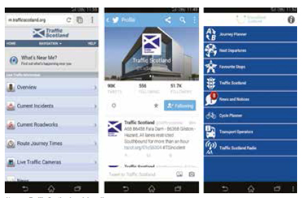 Traffic Scotland social media page