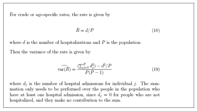 method proposed in the paper for calculating the variance in such a case