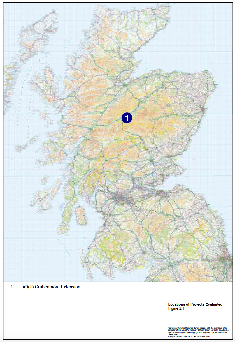 Figure 2.1: Locations of Projects Evaluated