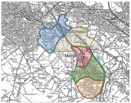 Figure 28 STIM Model Zoning – Larkhall