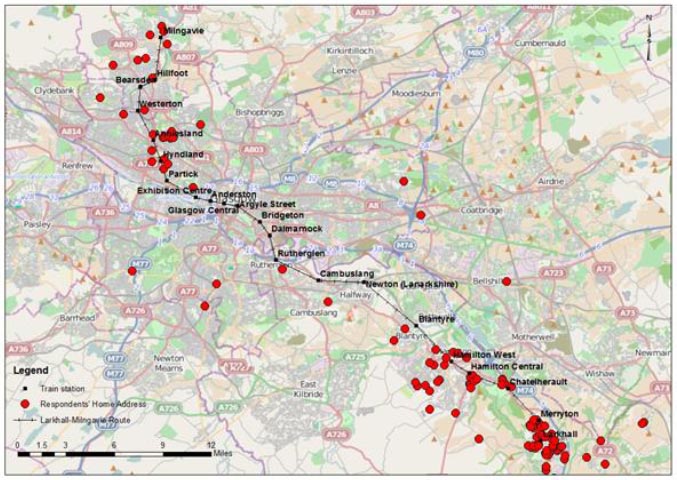 Figure 31 Survey Respondents' Home Address Locations