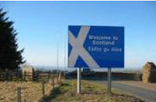 Welcome to Scotland Sign