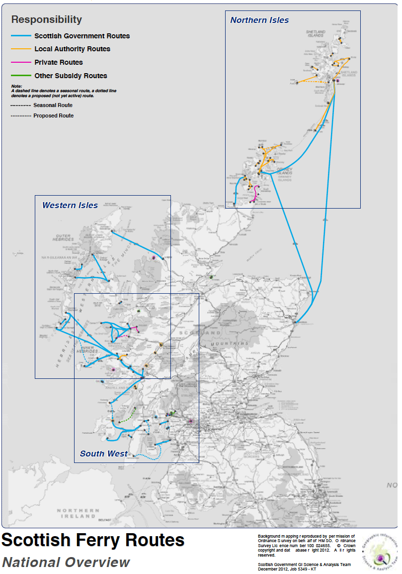 Figure 9.2: Maps showing all routes