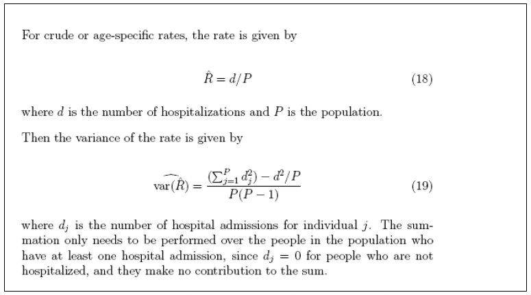 calculating the variance
