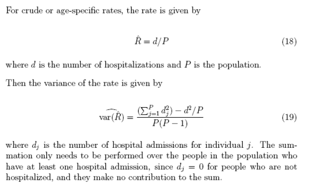 method proposed in the paper for calculating the variance