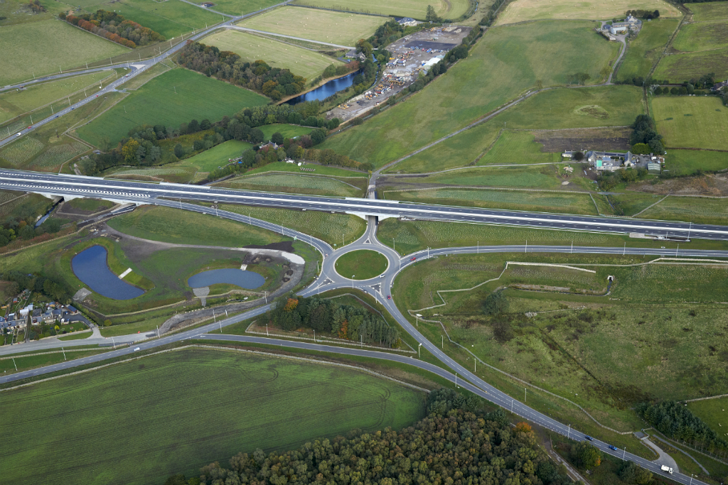 Aerial photo of Parkhill Junction