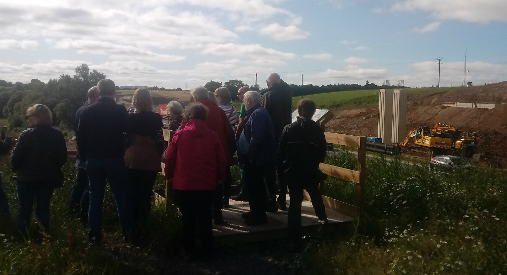 The group at the viewing platform as part of Doors Open day 2019
