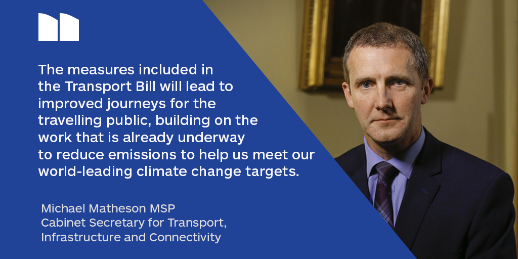 Michael Matheson comments on the Transport (Scotland) Bill measures