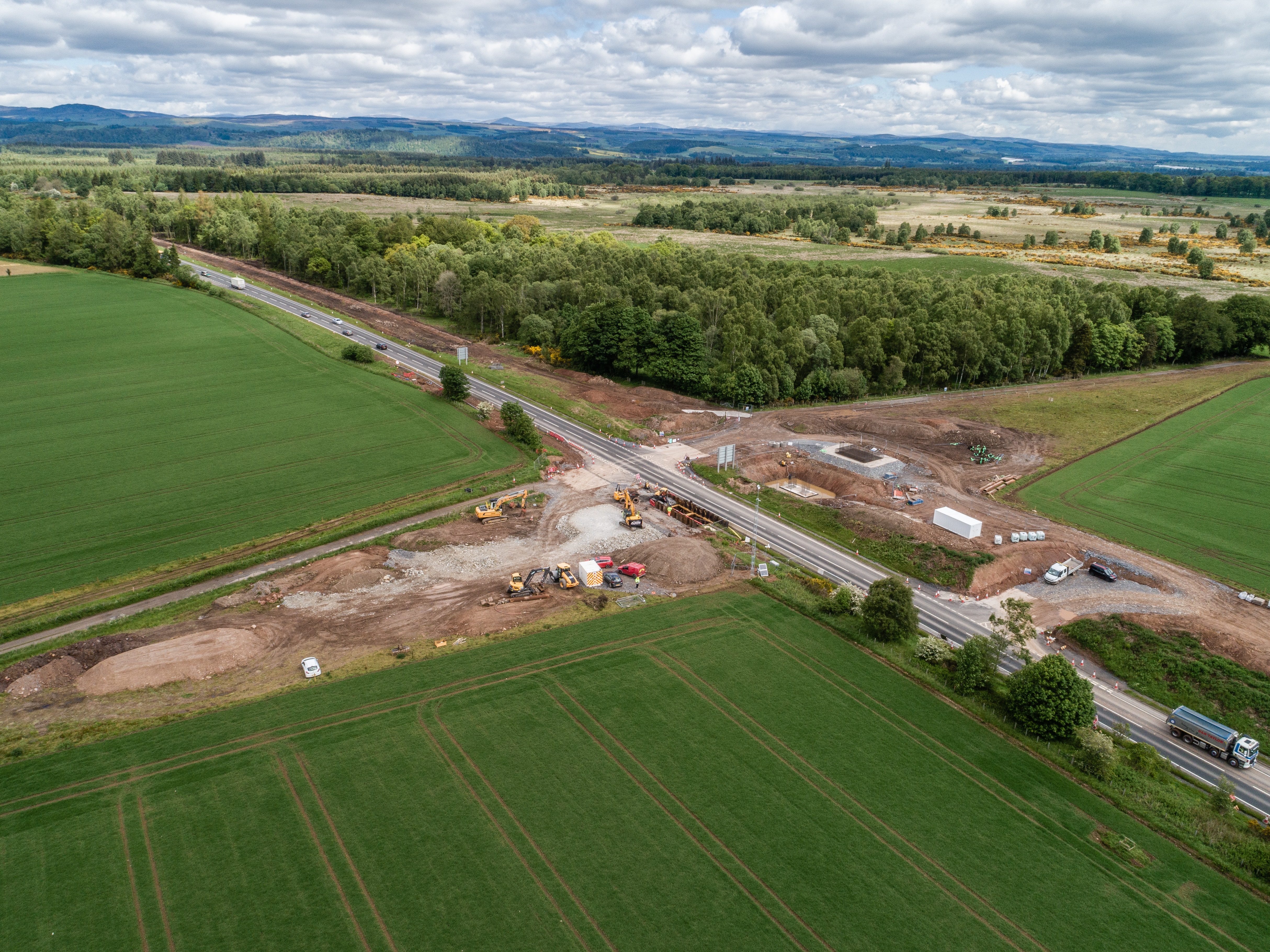 Aerial of Coltrannie Overbridge