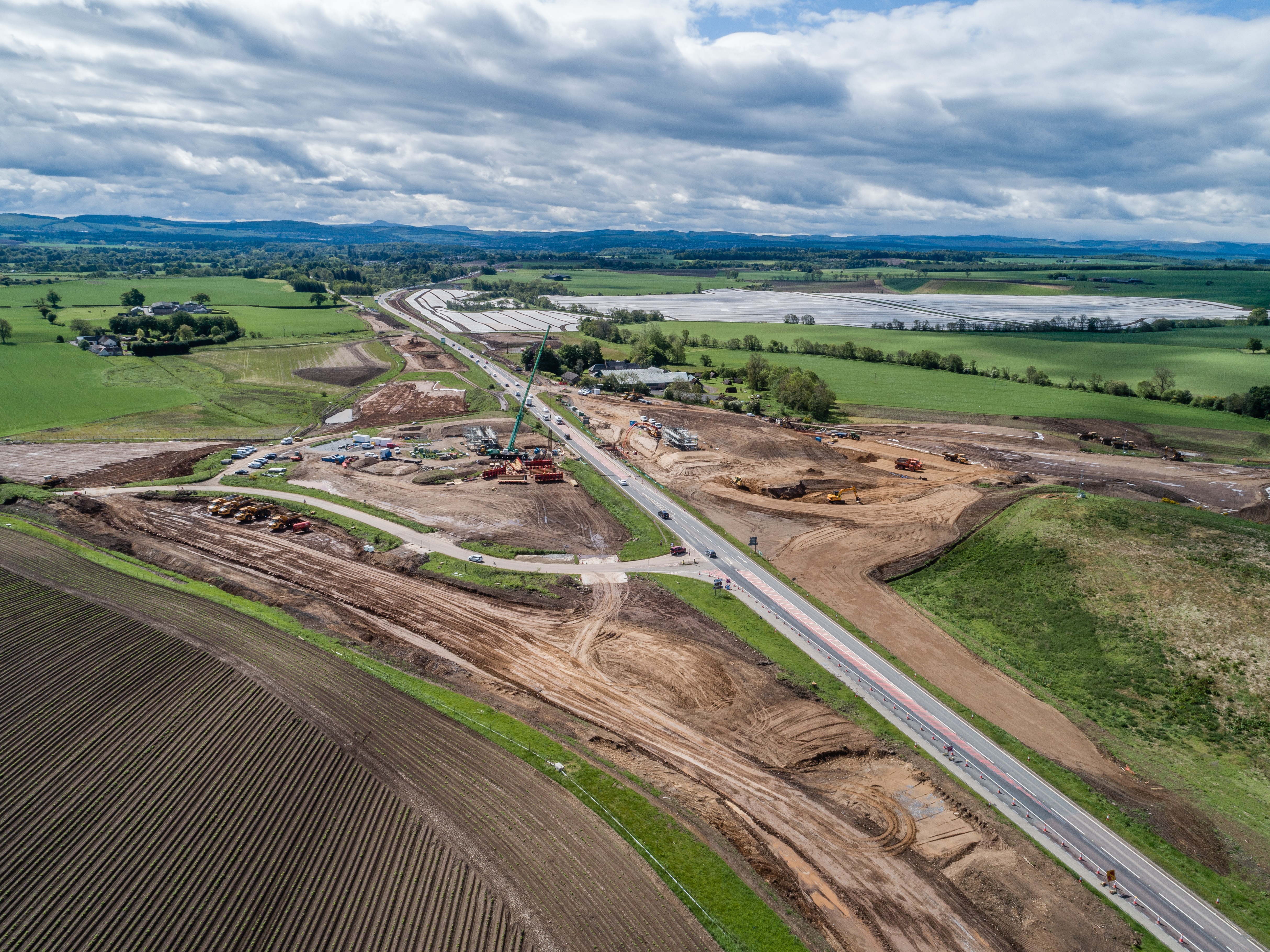 Earthworks at Stanley/Tullybelton Junction