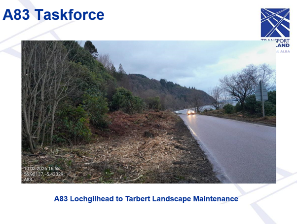 Slide 4 - A83 Lochgilhead to Tarbert Landscape Maintenance, as described in the following text